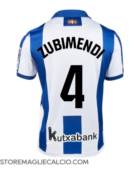 Real Sociedad Martin Zubimendi #4 Maglia Gara Casa Repliche 2024-25 Maniche Corte Real Sociedad Martin Zubimendi #4 Maglia Gara Casa Repliche 2024-25 Maniche Corte